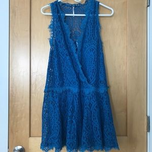 Free People blue lace dress